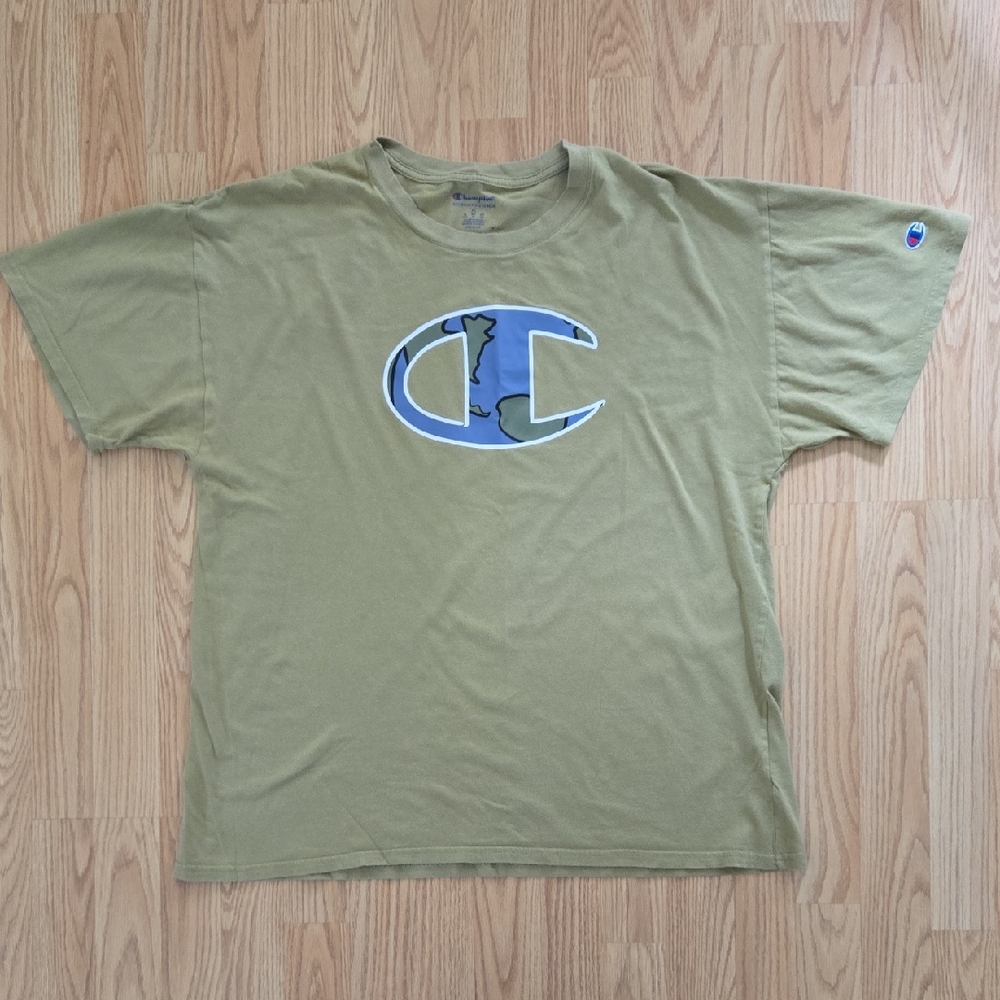 Men's Champion Olive Green T-Shirt